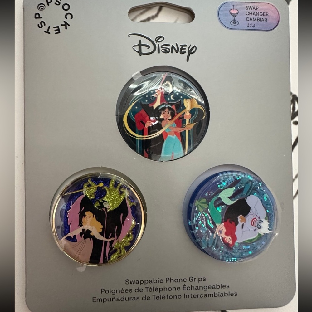 Disney Parks Princess Popsocket Pack of 3 - NEW!!